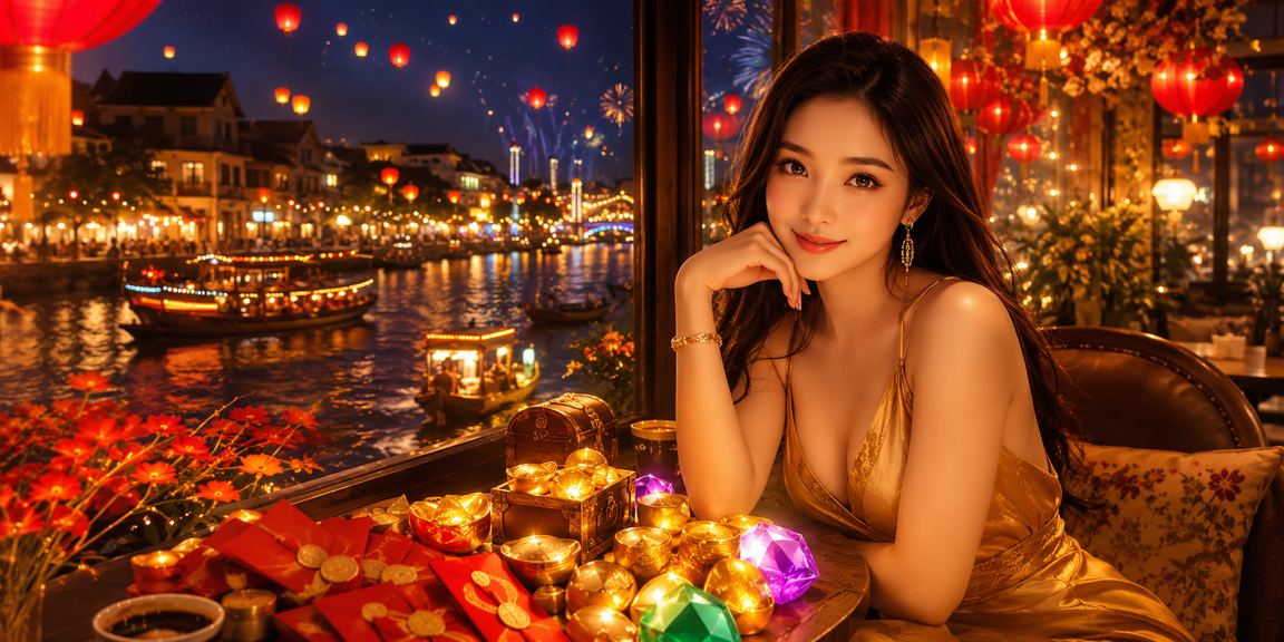 Người chơi nhận thưởng bì đỏ và tận hưởng cà phê tại vùng Mekong
