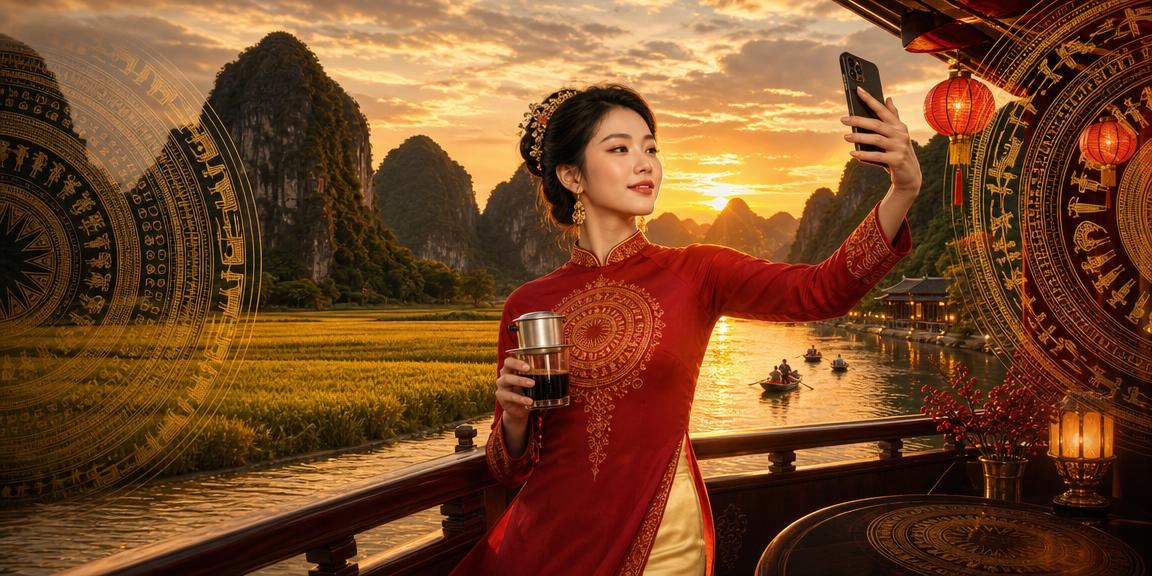 Người dùng xem kèo và nạp tiền tại quán cà phê ở Ninh Bình